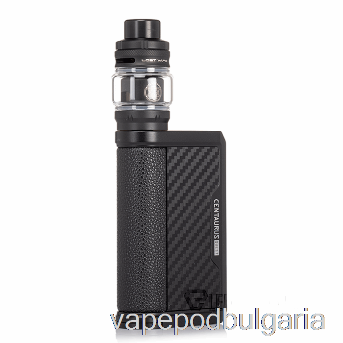 Vape 10000 Дръпки Lost Vape Centaurus Q200 Starter Kit [centaurus Tank] черен карбон